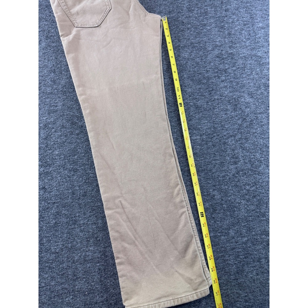 Banana Republic Traveler Slim Fit Khaki Tan Pants Mens 35x32 Cotton Blend - Picture 6 of 7